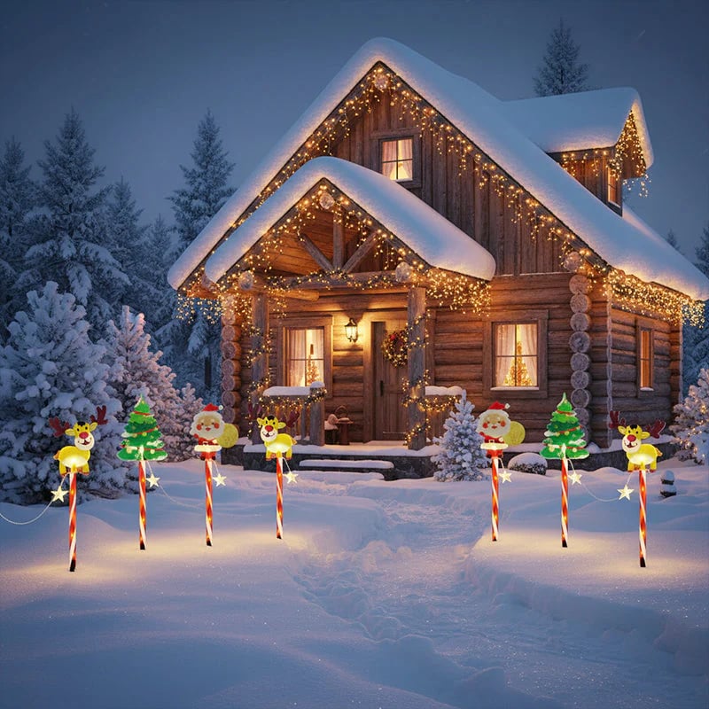 6-PACK OF MOVABLE CHRISTMAS LIGHTS