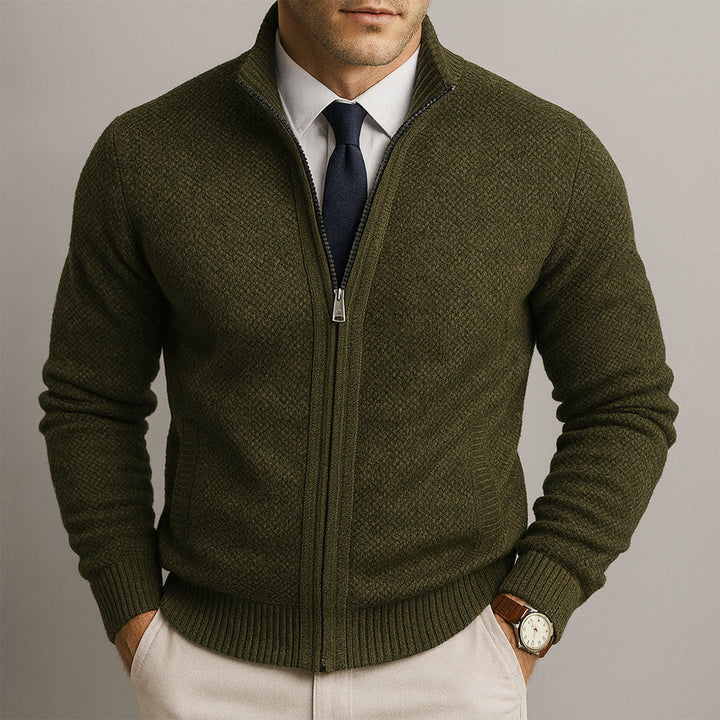 VINCENT | MEN'S ELEGANT ZIP-UP CARDIGAN