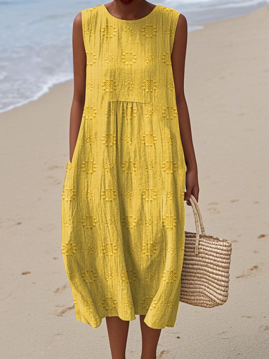 RUNA | SLEEVELESS DRESS WITH POCKETS