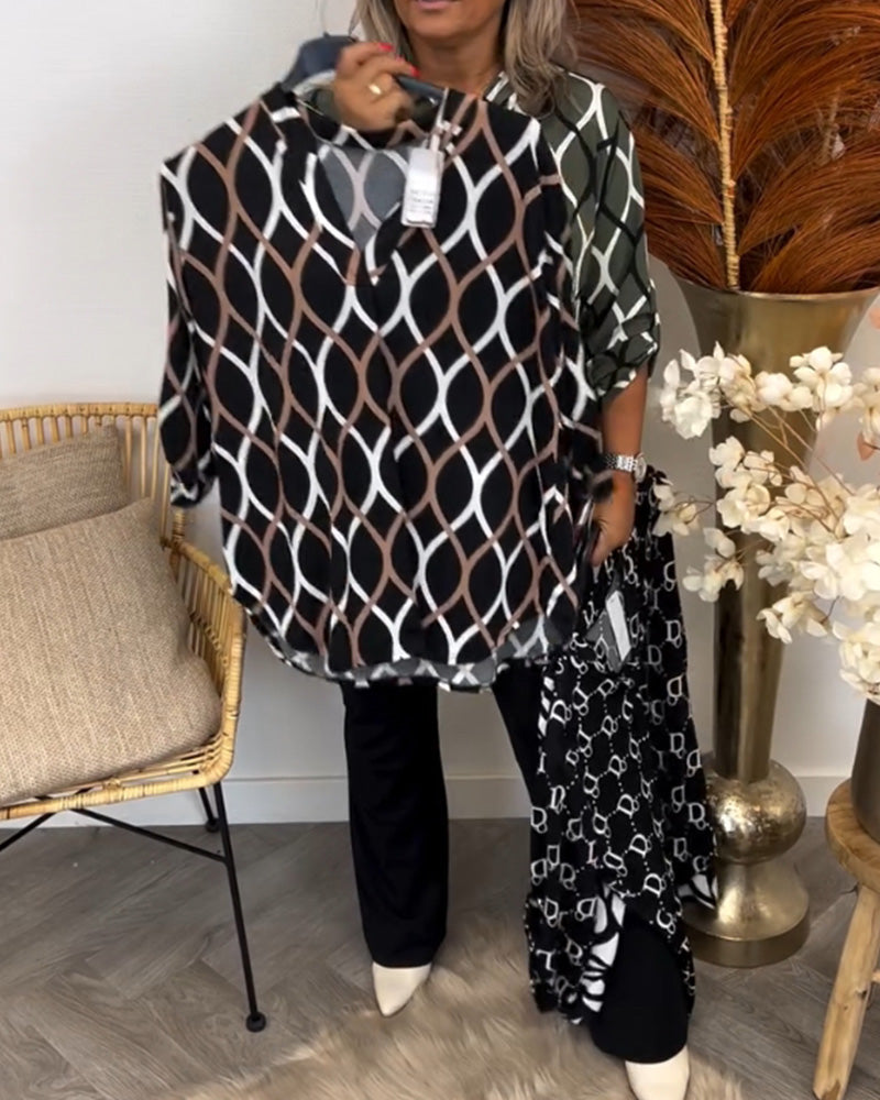 MAREN | CASUAL LONG-SLEEVE BLOUSE WITH ELEGANT PATTERN