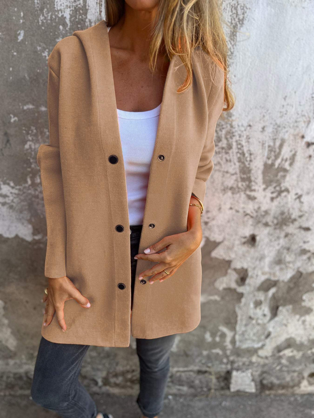 CAROLINE | COSY BUTTON-UP JACKET