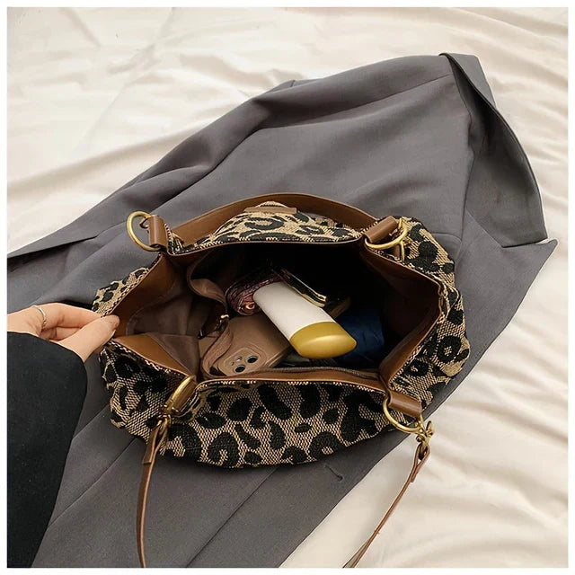 ZAYLA | LEOPARD PRINT HANDBAG