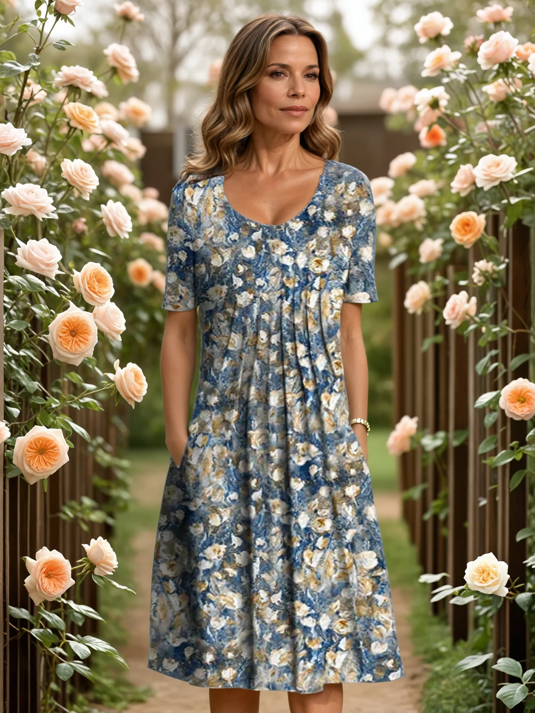 ELFRIDA | ELEGANT DRESS WITH TUMMY COVERAGE