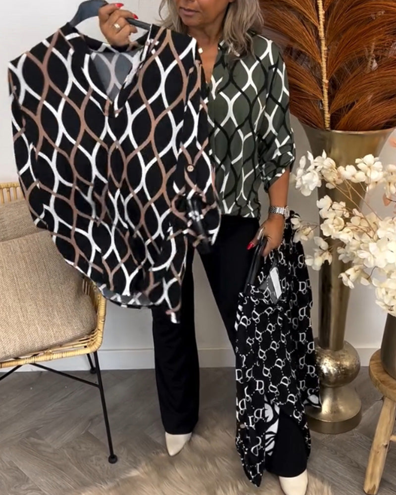 MAREN | CASUAL LONG-SLEEVE BLOUSE WITH ELEGANT PATTERN