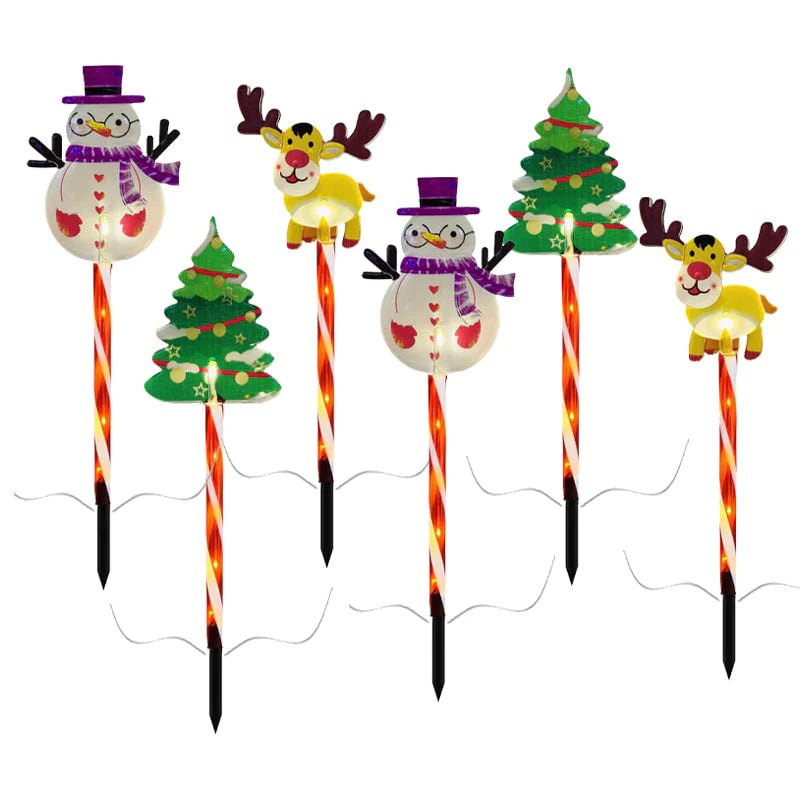 6-PACK OF MOVABLE CHRISTMAS LIGHTS