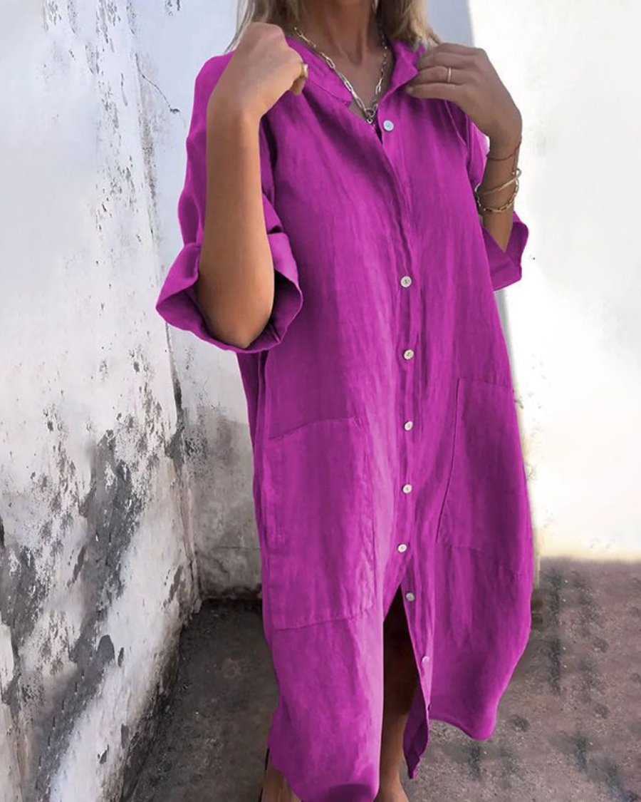 TALINA | IBIZA STYLE CASUAL SHIRT DRESS
