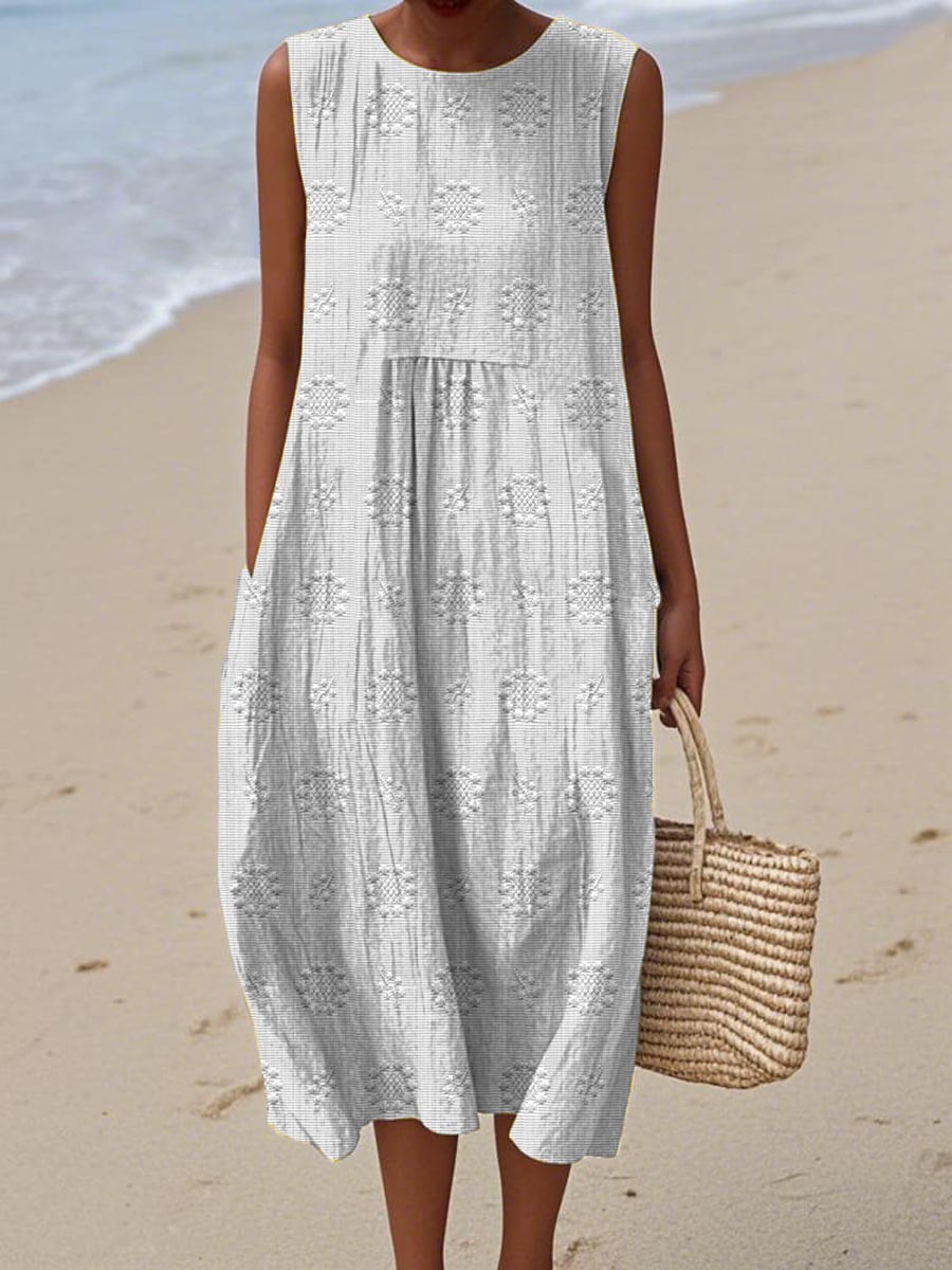 RUNA | SLEEVELESS DRESS WITH POCKETS