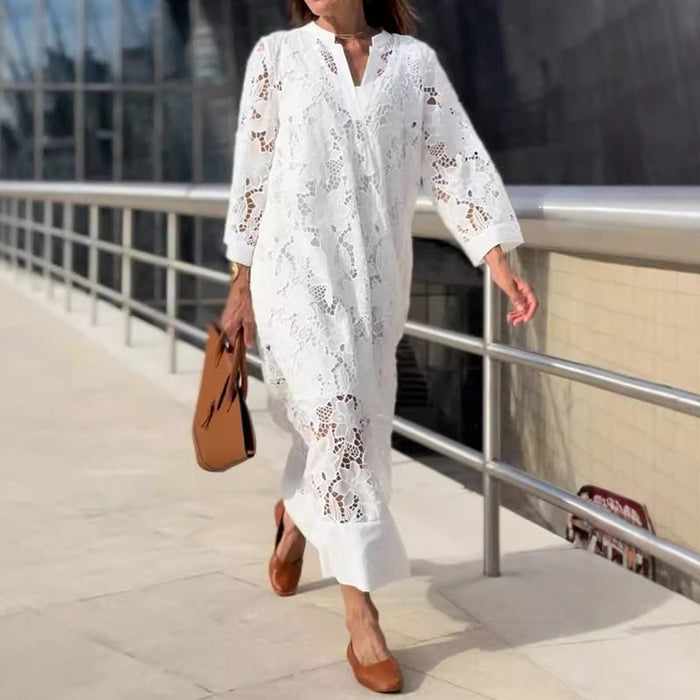 ARLENIS | ELEGANT LACE MAXI DRESS
