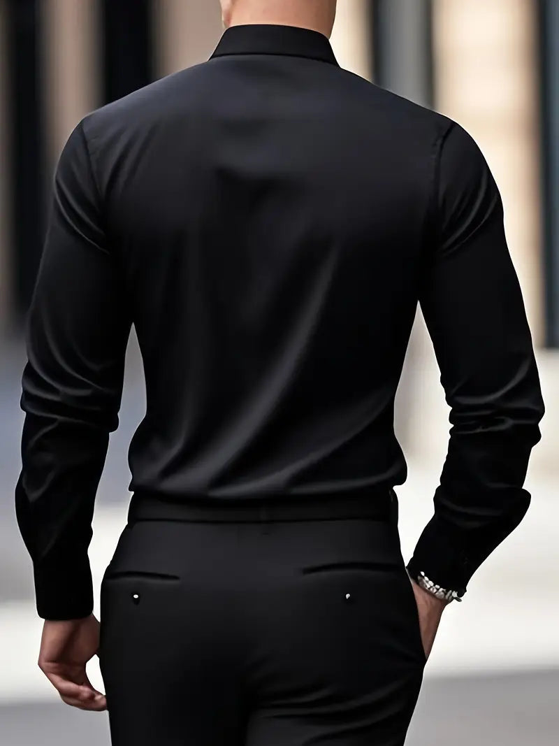 BODEN | MEN'S ELEGANT LONG-SLEEVE POLO