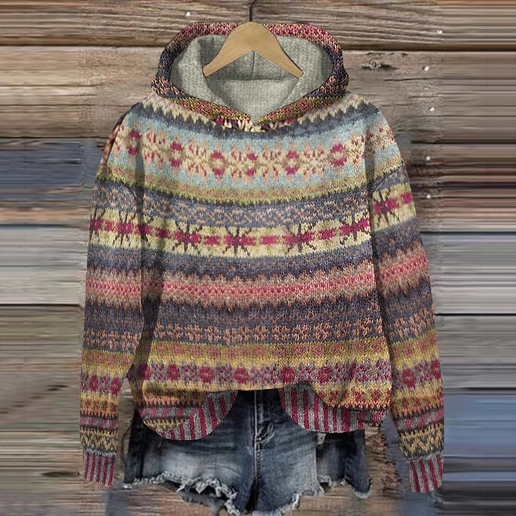 NALIA | RETRO ETHNIC HOODIE