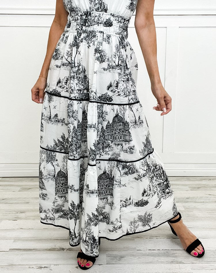 MAISY | CLASSIC TOILE MAXI DRESS