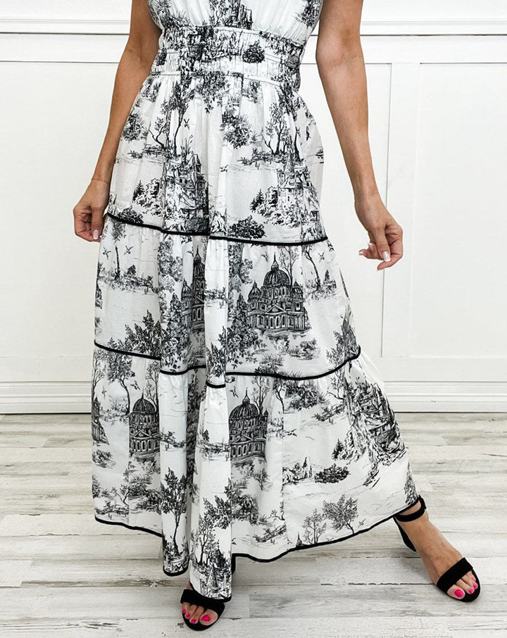 MAISY | CLASSIC TOILE MAXI DRESS