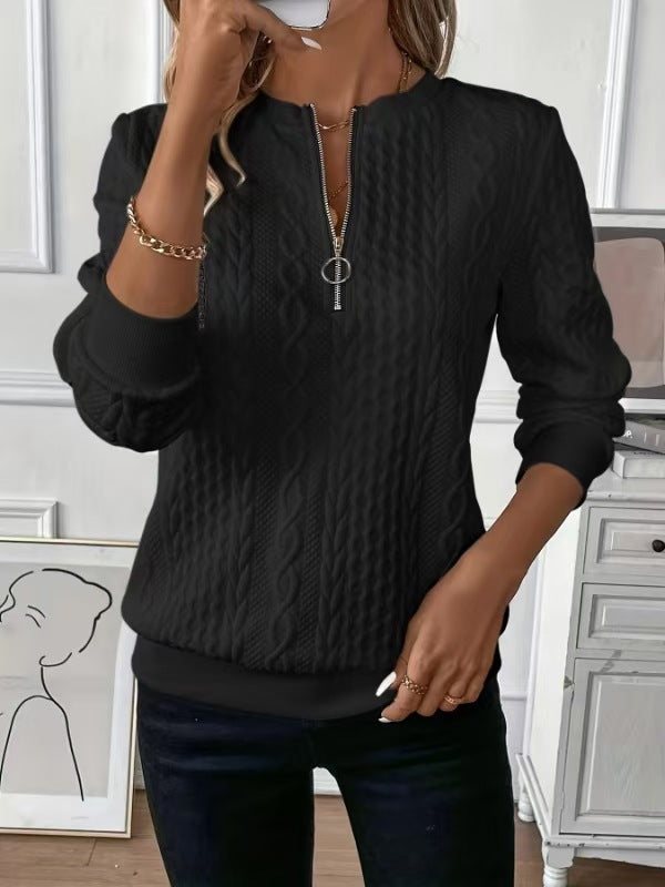 RUBY | ELEGANT QUARTER-ZIP SWEATER
