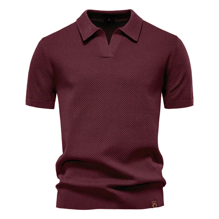 BENNO | TEXTURED POLO SHIRT