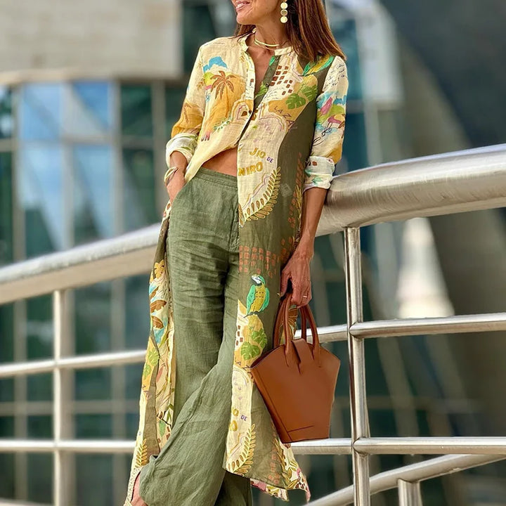 LEANDRA | TROPICAL PRINT CO-ORD SET