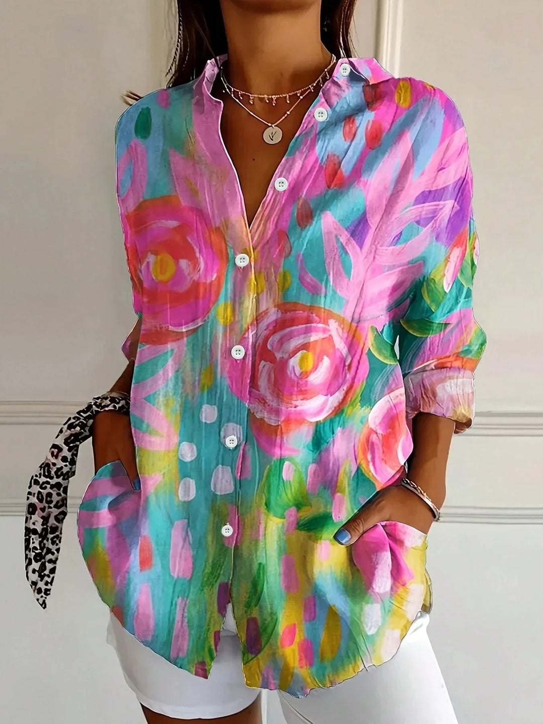 ELARA | COLOURFUL BLOUSE WITH PLAYFUL PRINT