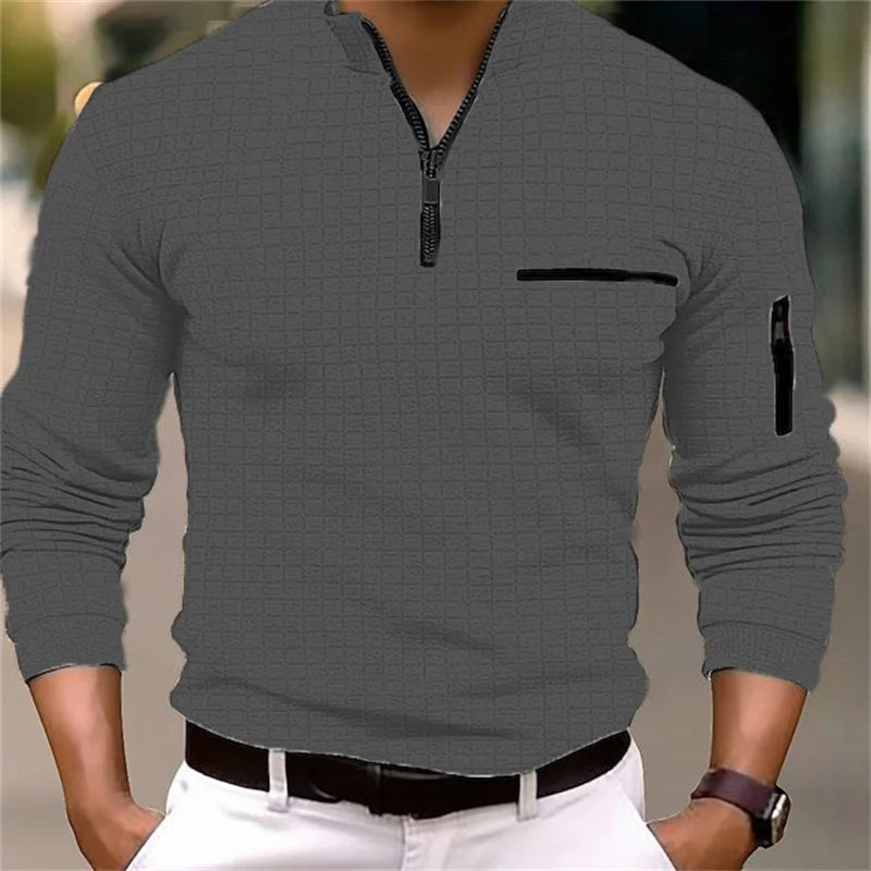 SABAN | MEN'S SWEATER WITH ZIPPER