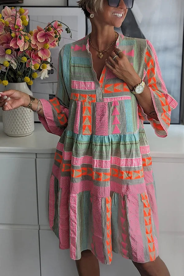 FREYA | BOHO TIERED SWING DRESS