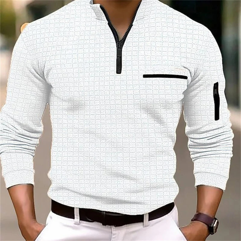 SABAN | MEN'S SWEATER WITH ZIPPER