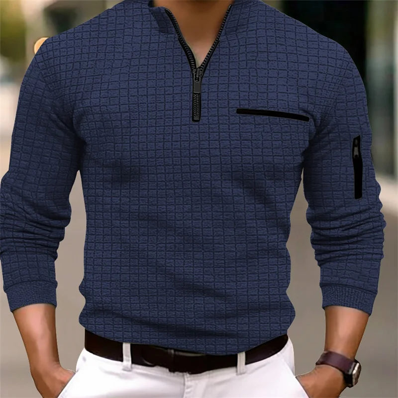 SABAN | MEN'S SWEATER WITH ZIPPER