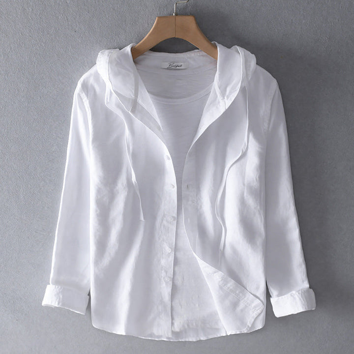 BELENA | COSY BUTTON-UP WITH HOOD