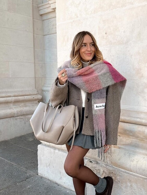 ELVINA | RUCHED SIDE STRUCTURED TOTE BAG