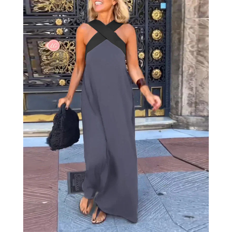 MELODIE | CROSS-OVER MAXI DRESS