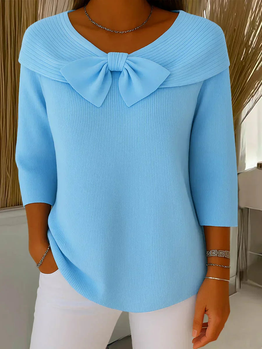 DAISY | ELEGANT SWEATER WITH BOW