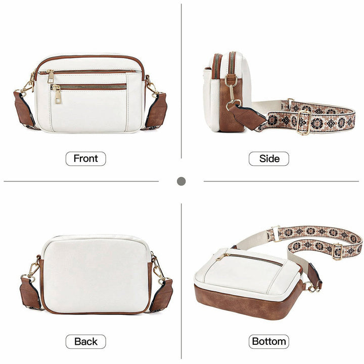 LEONTINE | ELEGANT SHOULDER BAG WITH FLORAL STRAP