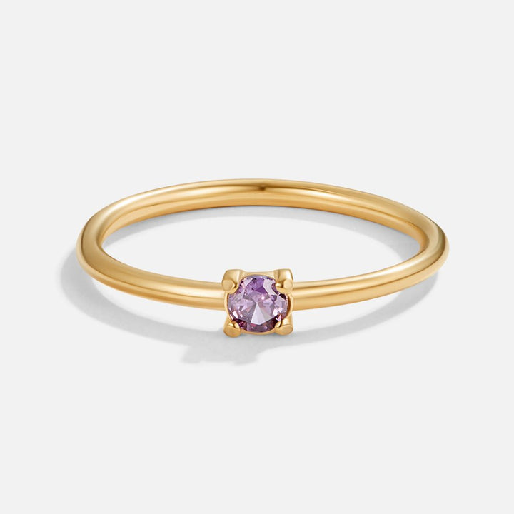 BIRTHSTONE GOLD RING