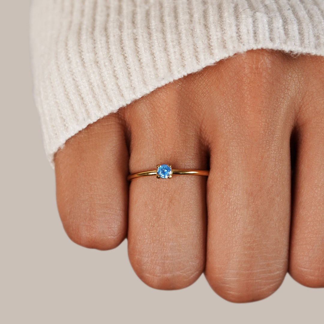 BIRTHSTONE GOLD RING