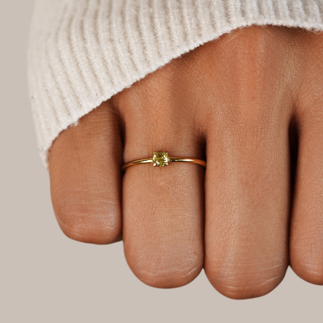 BIRTHSTONE GOLD RING