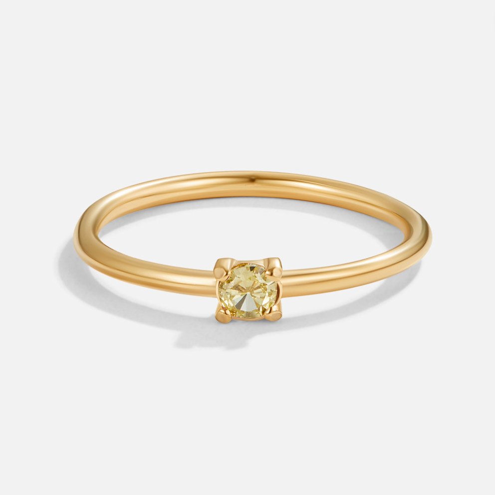 BIRTHSTONE GOLD RING