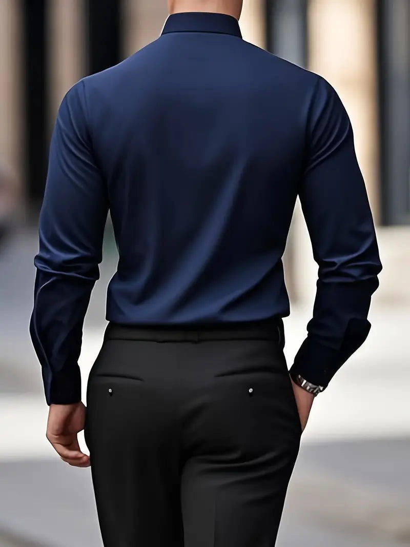 BODEN | MEN'S ELEGANT LONG-SLEEVE POLO