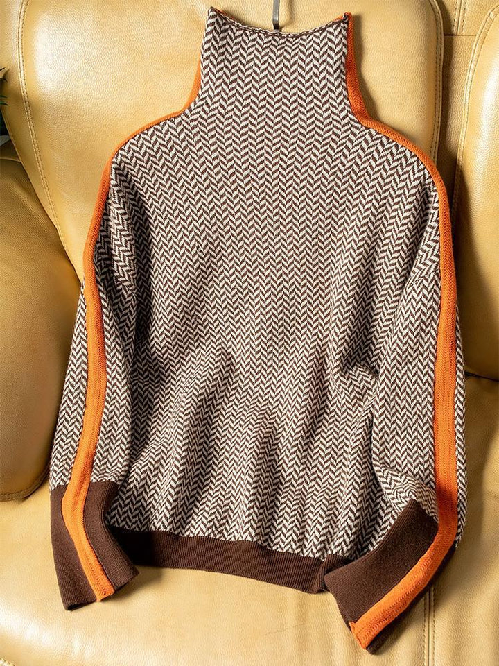 VERA | ELEGANT JUMPER WITH HIGH COLLAR