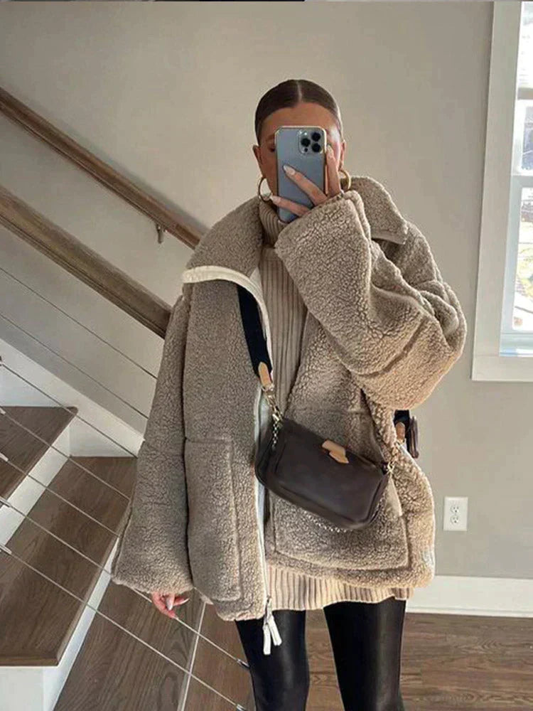 ANNA | OVERSIZED TEDDY COAT
