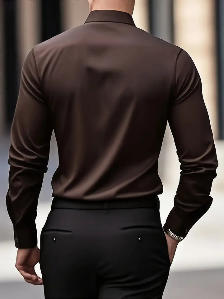 BODEN | MEN'S ELEGANT LONG-SLEEVE POLO