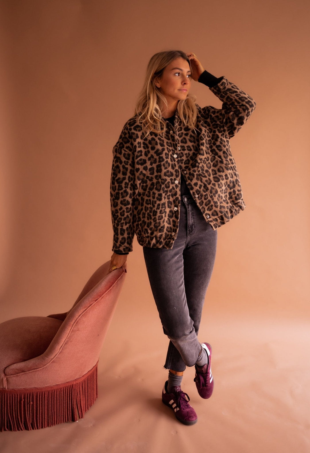ZARINA | TRENDY LEOPARD PRINT JACKET