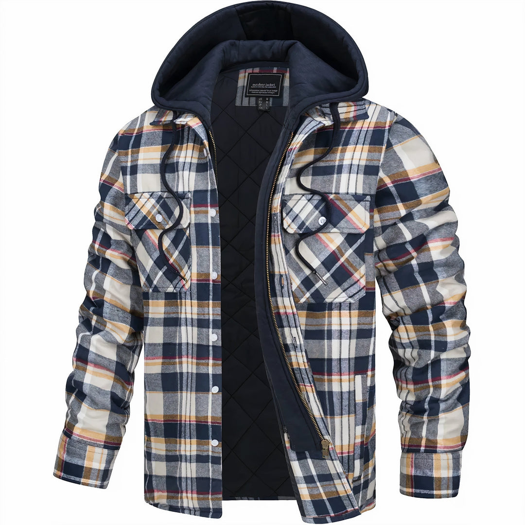 CAMERON | CHECKERED JACKET WITH ZIPPER