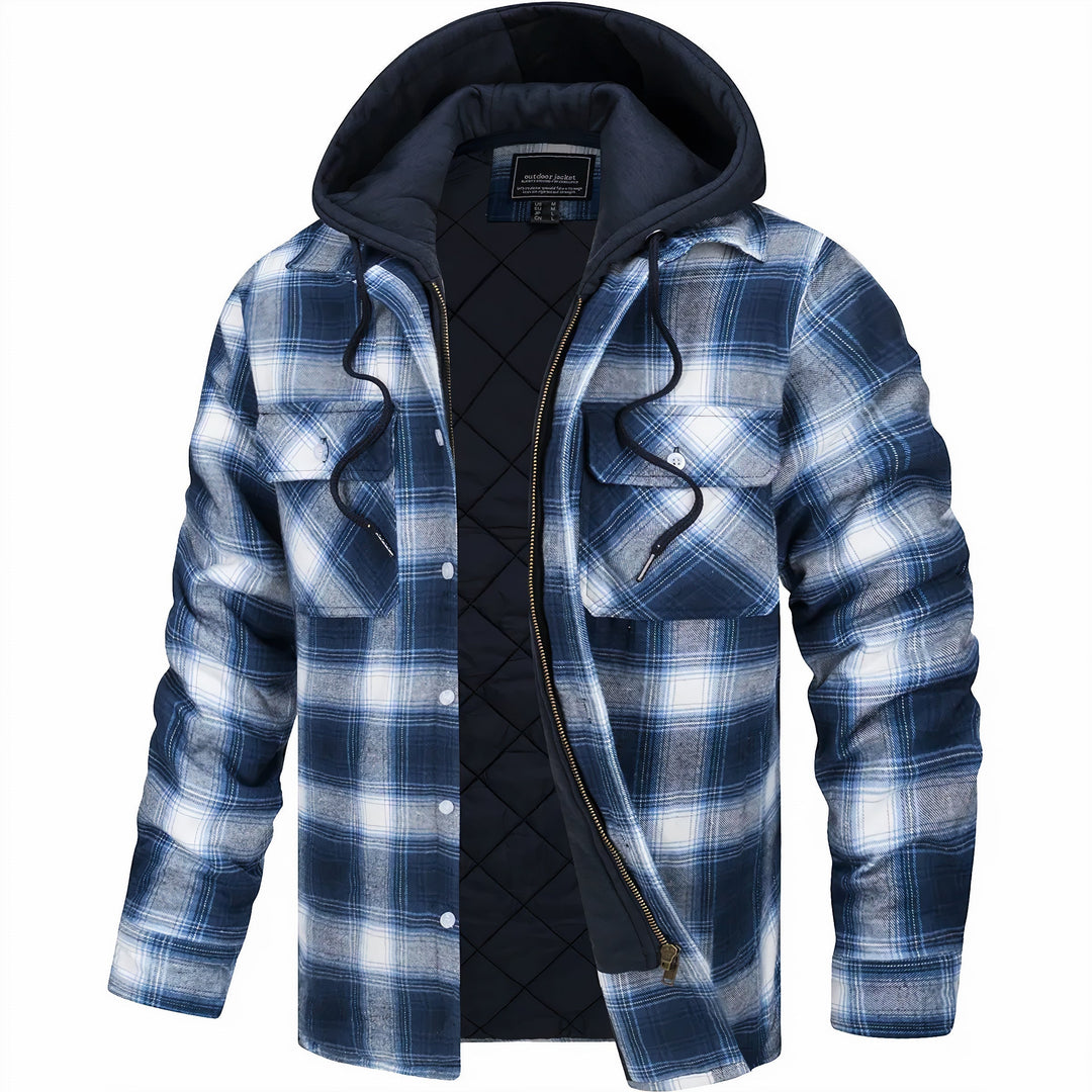 CAMERON | CHECKERED JACKET WITH ZIPPER