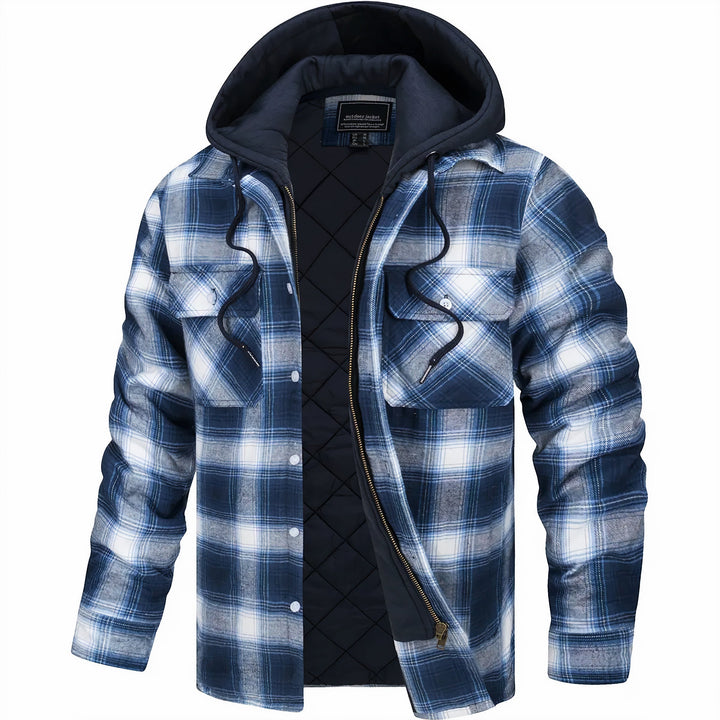 CAMERON | CHECKERED JACKET WITH ZIPPER