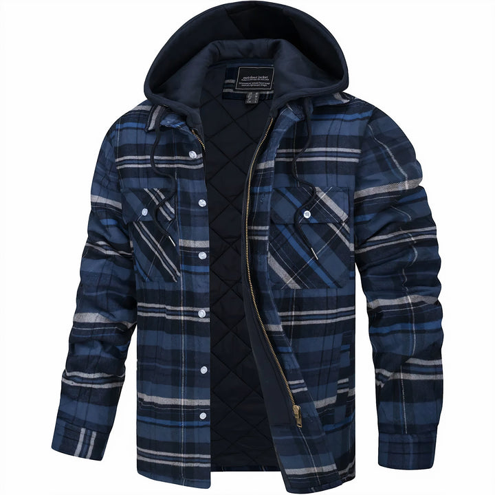 CAMERON | CHECKERED JACKET WITH ZIPPER